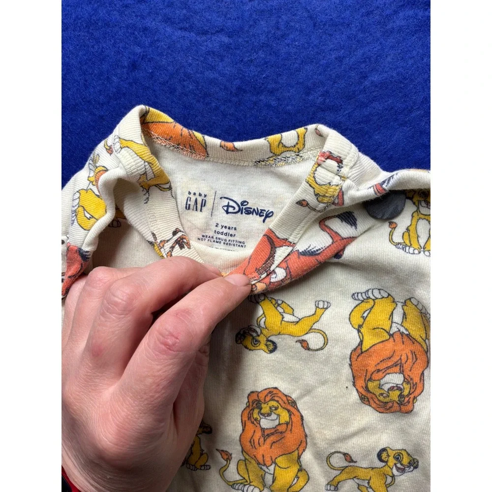 Disneycore‎ Toddler Baby Gap Lion King Pajama Set 2T Cream